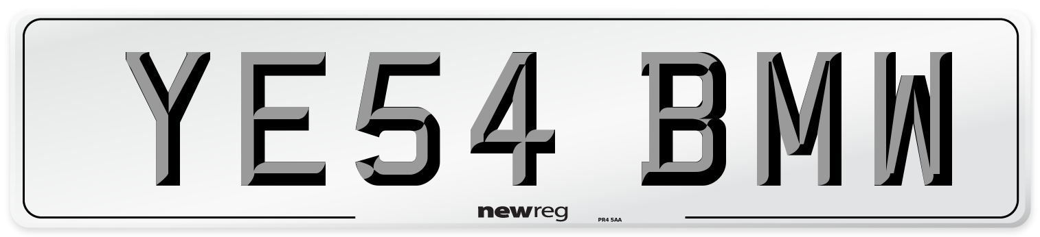 YE54 BMW Number Plate from New Reg